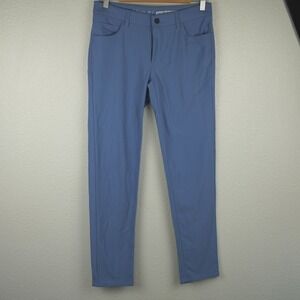 Johnnie-O Prep-Formance Pants Ripple Blue Size 14 Stretch Golf Casual Trousers